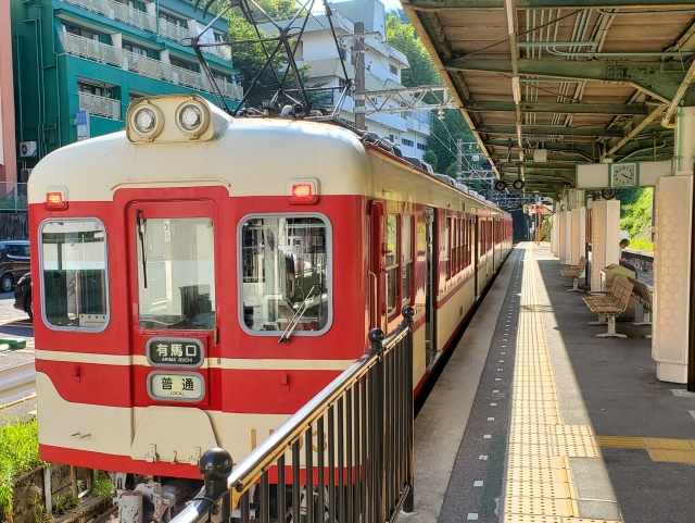 有馬温泉行きの電車